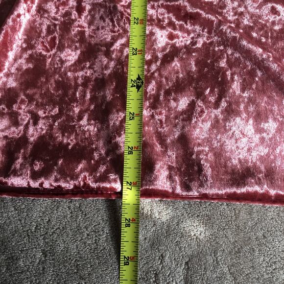 Olivia Rae Pink Crushed Velvet Velour Kimono Wrap Cover Up Sz L - Picture 5 of 6